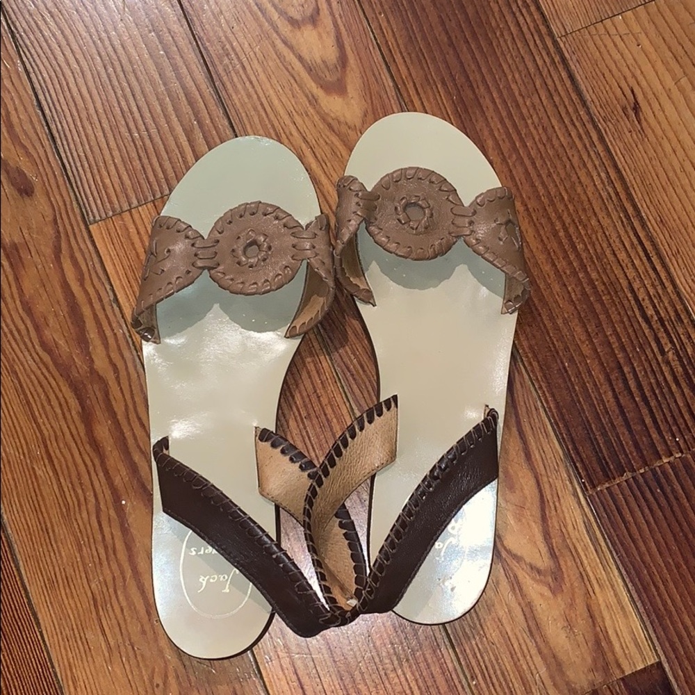Jack Rogers Tan and brown sandals